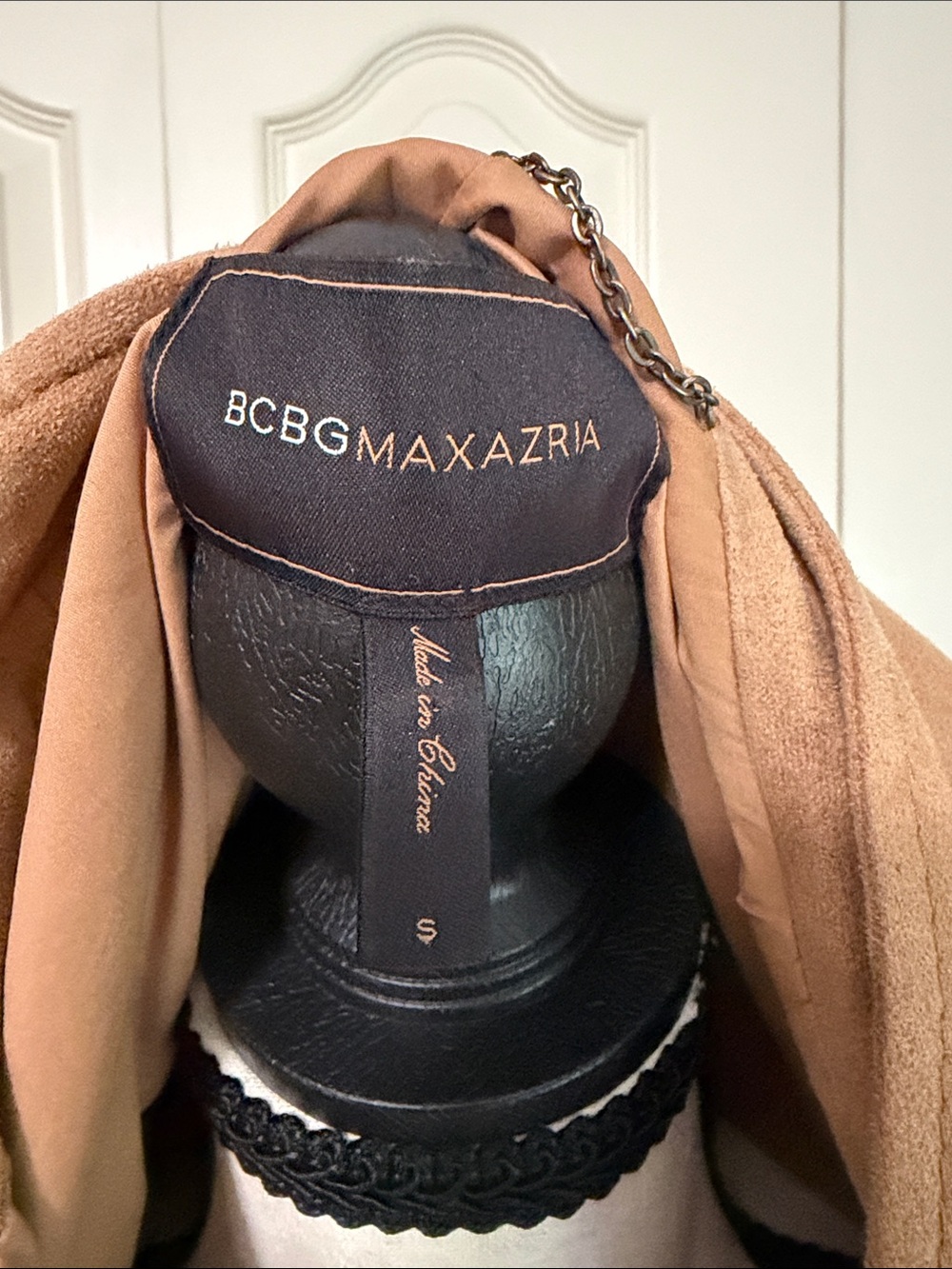 Women's Tan Zip-Front Jacket - Picture 4 of 4